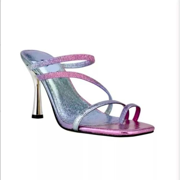 NEW Marc Fisher Women’s Mermaid Ombre Square Toe Heeled Sandals - Picture 1 of 6
